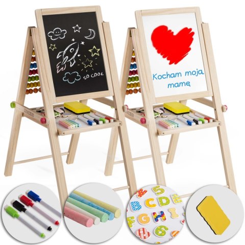 Wielofunkcyjna Tablica Edukacyjna Ricokids – Magnetyczna, Kredowa, Z Liczydłem Wielofunkcyjna Tablica Edukacyjna Ricokids – Magnetyczna, Kredowa, Z Liczydłem