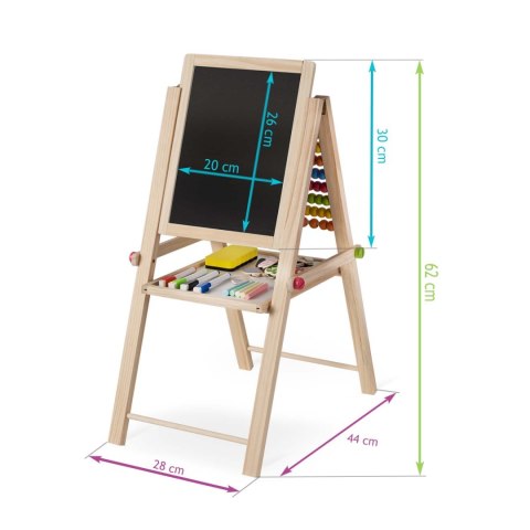 Wielofunkcyjna Tablica Edukacyjna Ricokids – Magnetyczna, Kredowa, Z Liczydłem Wielofunkcyjna Tablica Edukacyjna Ricokids – Magnetyczna, Kredowa, Z Liczydłem