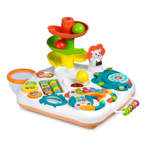 Stolik i Tablica Edukacyjna RicoKids 2w1 - Pianinko, Zjeżdżalnia, Klocki, Stolik i Tablica Edukacyjna RicoKids 2w1 - Pianinko, Zjeżdżalnia, Klocki,