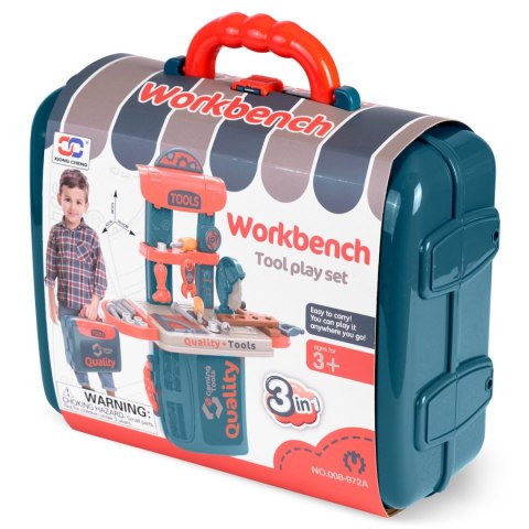 MINI Zestaw Majsterkowicza 3w1: Warsztat, Walizka, Stół Roboczy MINI Zestaw Majsterkowicza 3w1: Warsztat, Walizka, Stół Roboczy