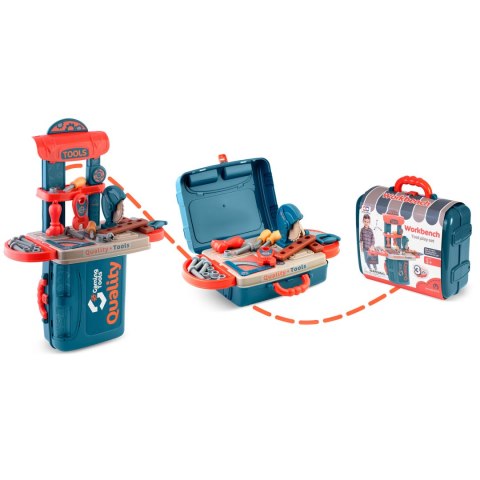 MINI Zestaw Majsterkowicza 3w1: Warsztat, Walizka, Stół Roboczy MINI Zestaw Majsterkowicza 3w1: Warsztat, Walizka, Stół Roboczy