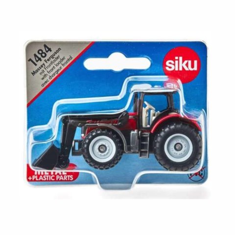 Siku Traktor Massey Ferguson z przednią ładowarką - metalowy model Siku Traktor Massey Ferguson z przednią ładowarką - metalowy model