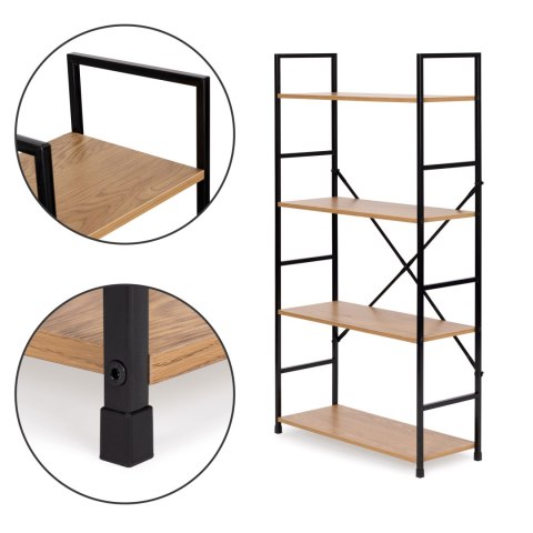 Loftowy Regał ModernHome CWJ602 LOFT WILD OA – 4 Półki,