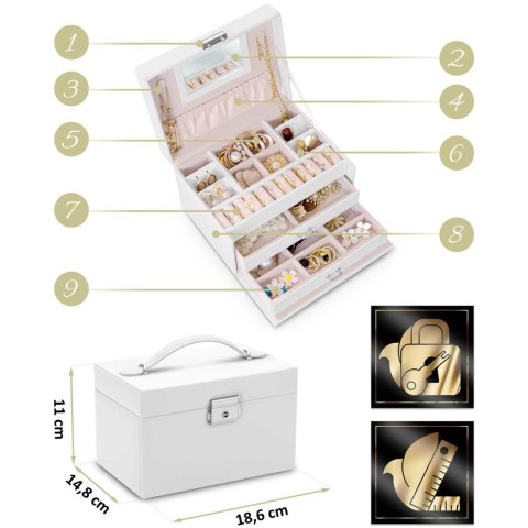 Szkatułka na Biżuterię MS-700 – Stylowa, Funkcjonalna, Jakość Premium