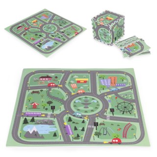 Duża Mata Piankowa Dla Dzieci ECOTOYS – Miasto EVA90,5x90,5 cm