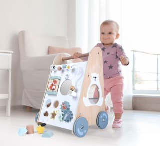 Drewniany Chodzik Pchacz z Sorterem i Klockami ECOTOYS