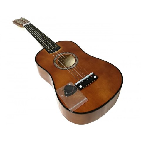 Drewniana Gitara Akustyczna Dla Dzieci Coffee - 6 Strun + Akcesoria