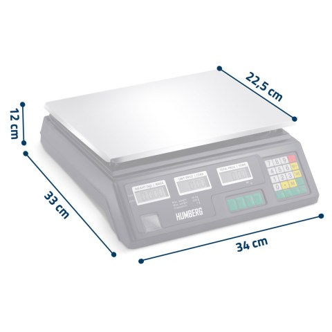 Elektroniczna waga sklepowa i magazynowa Humberg HM-190 Elektroniczna waga sklepowa i magazynowa Humberg HM-190