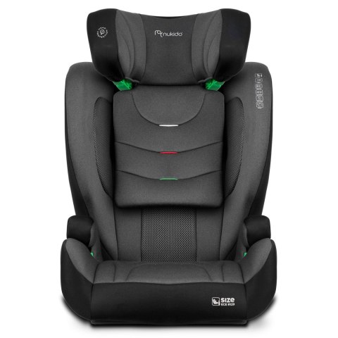 Fotelik samochodowy Nukido Louis ISOFIX i-Size (15-36 kg)- czarno szary Fotelik samochodowy Nukido Louis ISOFIX i-Size (15-36 kg)- czarno szary