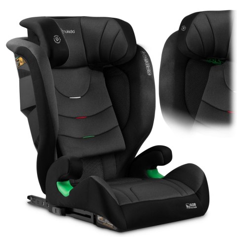 Fotelik samochodowy Nukido Louis ISOFIX i-Size (15-36 kg)- czarno szary Fotelik samochodowy Nukido Louis ISOFIX i-Size (15-36 kg)- czarno szary
