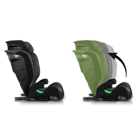 Fotelik samochodowy Nukido Louis ISOFIX i-Size (15-36 kg)- czarno szary Fotelik samochodowy Nukido Louis ISOFIX i-Size (15-36 kg)- czarno szary