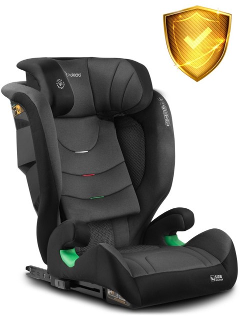 Fotelik samochodowy Nukido Louis ISOFIX i-Size (15-36 kg)- czarno szary Fotelik samochodowy Nukido Louis ISOFIX i-Size (15-36 kg)- czarno szary