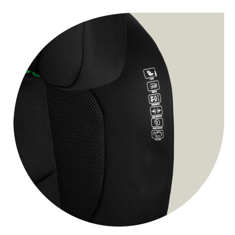 Fotelik samochodowy Nukido Louis ISOFIX i-Size (15-36 kg) - czarny