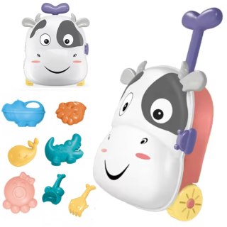 Zestaw Do Piasku W Walizce – Młyn, Konewka, Łopatka, Grabki, Foremk