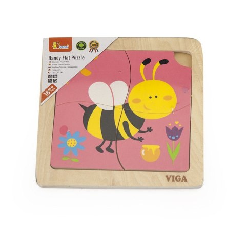 Drewniane Puzzle na podkładce Viga - Pszczółka Drewniane Puzzle na podkładce Viga - Pszczółka