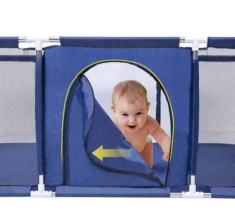 Duży kojec z koszem i bramką - Suchy basen dla dzieci NiceKids 235 x 129 cm Duży kojec z koszem i bramką - Suchy basen dla dzieci NiceKids 235 x 129 cm