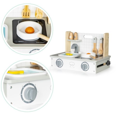 Drewniana Kuchenka z Akcesoriami - Mini Kuchnia ECOTOYS Drewniana Kuchenka z Akcesoriami - Mini Kuchnia ECOTOYS