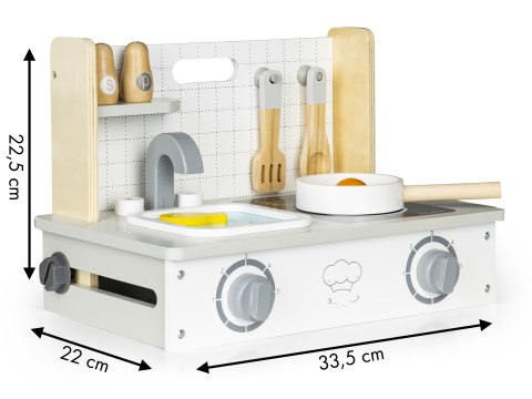 Drewniana Kuchenka z Akcesoriami - Mini Kuchnia ECOTOYS Drewniana Kuchenka z Akcesoriami - Mini Kuchnia ECOTOYS