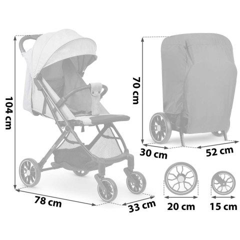 Wózek Spacerowy Nukido Paseo Duże Podróżny z Amortyzacją Wózek Spacerowy Nukido Paseo Duże Podróżny z Amortyzacją