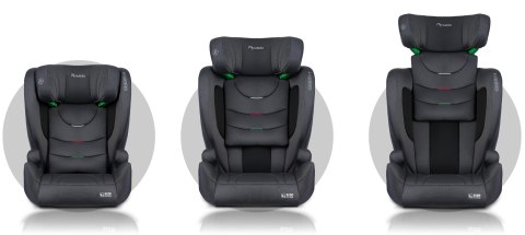 Fotelik samochodowy Nukido Louis ISOFIX i-Size (15-36 kg) - szary Fotelik samochodowy Nukido Louis ISOFIX i-Size (15-36 kg) - szary