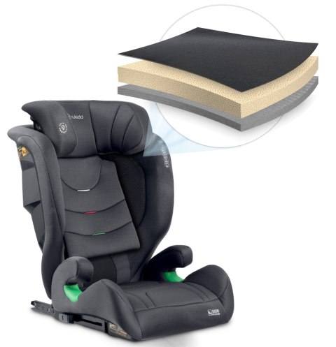 Fotelik samochodowy Nukido Louis ISOFIX i-Size (15-36 kg) - szary Fotelik samochodowy Nukido Louis ISOFIX i-Size (15-36 kg) - szary