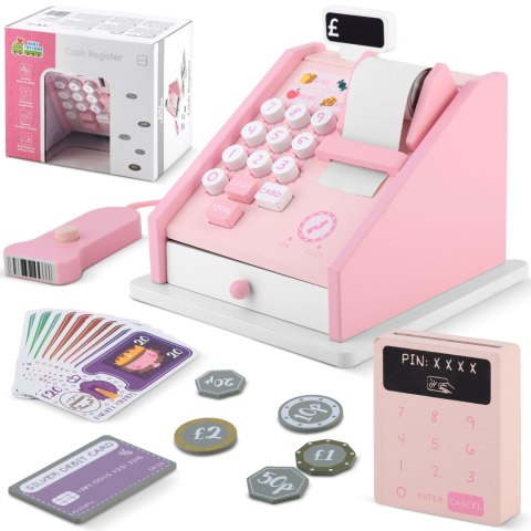 Drewniana Kasa Sklepowa Fiskalna RK-868 Ricokids Drewniana Kasa Sklepowa Fiskalna RK-868 Ricokids
