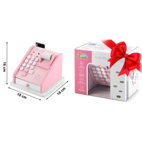 Drewniana Kasa Sklepowa Fiskalna RK-868 Ricokids Drewniana Kasa Sklepowa Fiskalna RK-868 Ricokids