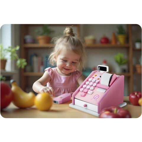 Drewniana Kasa Sklepowa Fiskalna RK-868 Ricokids Drewniana Kasa Sklepowa Fiskalna RK-868 Ricokids
