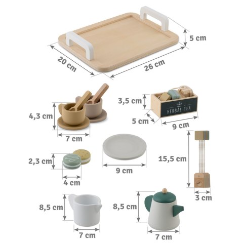Drewniany Zestaw do Herbaty Nukido NK-864 – Edukacyjna Zabawka Montessori Drewniany Zestaw do Herbaty Nukido NK-864 – Edukacyjna Zabawka Montessori