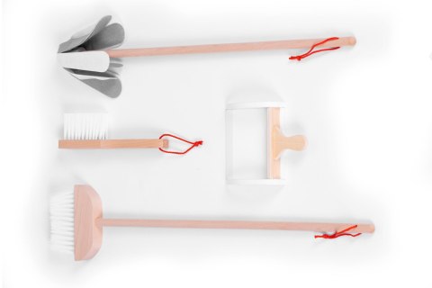 Drewniany Zestaw Sprzątający ECOTOYS - Idealny Dla Małych Pomocników Drewniany Zestaw Sprzątający ECOTOYS - Idealny Dla Małych Pomocników