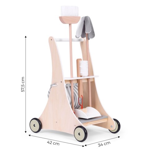 Drewniany Zestaw Sprzątający ECOTOYS - Idealny Dla Małych Pomocników Drewniany Zestaw Sprzątający ECOTOYS - Idealny Dla Małych Pomocników