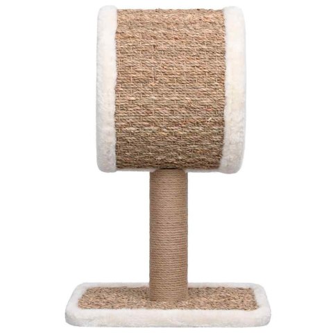 Drapak dla kota z legowiskiem i zabawką – 56 cm, trawa morska Drapak dla kota z legowiskiem i zabawką – 56 cm, trawa morska