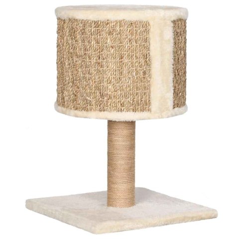 Drapak dla kota z legowiskiem i trawą morską – 52 cm, kompaktowy design Drapak dla kota z legowiskiem i trawą morską – 52 cm, kompaktowy design