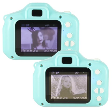 Aparat Fotograficzny Dla Dzieci Mini HD 2.0" – Gry, Kamera, Filmy, Smycz, Miętowy