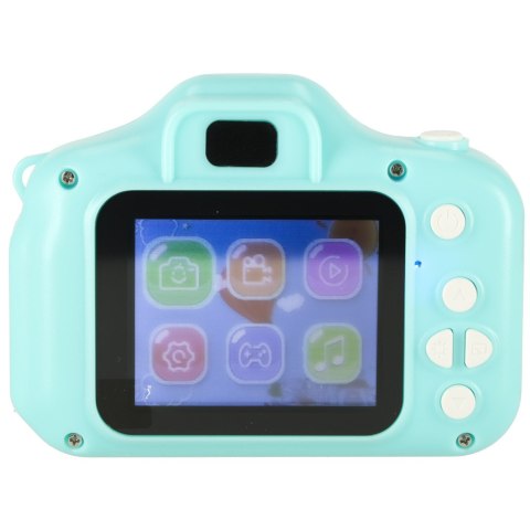 Aparat Fotograficzny Dla Dzieci Mini HD 2.0" – Gry, Kamera, Filmy, Smycz, Miętowy