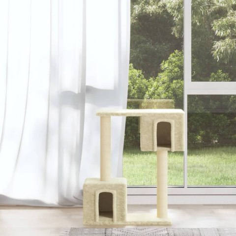 Kompaktowy drapak dla kota VidaXL – słupki sizalowe, domek, 60 cm Kompaktowy drapak dla kota VidaXL – słupki sizalowe, domek, 60 cm