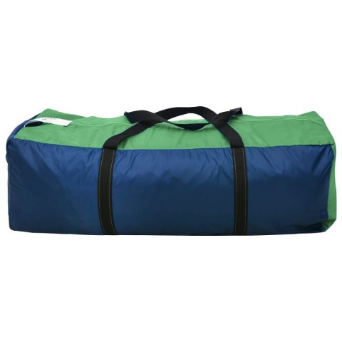 Duży Namiot Kempingowy 6-Osobowy – 2 Przedziały, 576x235x190 cm Zielony