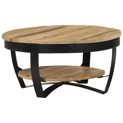 Stolik Kawowy z Drewna Mango 65 cm – Industrialny Styl, Unikalny Design Stolik Kawowy z Drewna Mango 65 cm – Industrialny Styl, Unikalny Design