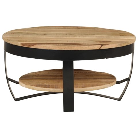 Stolik Kawowy z Drewna Mango 65 cm – Industrialny Styl, Unikalny Design Stolik Kawowy z Drewna Mango 65 cm – Industrialny Styl, Unikalny Design