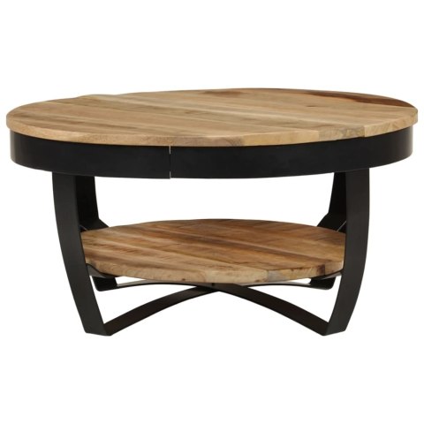 Stolik Kawowy z Drewna Mango 65 cm – Industrialny Styl, Unikalny Design Stolik Kawowy z Drewna Mango 65 cm – Industrialny Styl, Unikalny Design