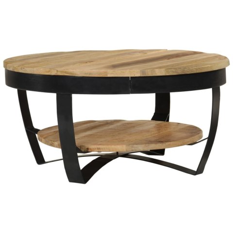 Stolik Kawowy z Drewna Mango 65 cm – Industrialny Styl, Unikalny Design Stolik Kawowy z Drewna Mango 65 cm – Industrialny Styl, Unikalny Design