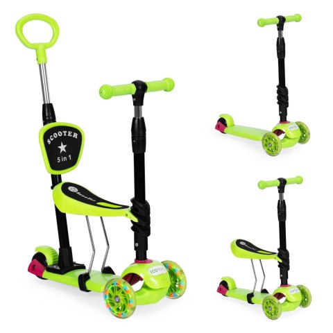 Hulajnoga Trójkołowa Balansowa 3w1 ze Świecącymi Kołami LED ECOTOYS Hulajnoga Trójkołowa Balansowa 3w1 ze Świecącymi Kołami LED ECOTOYS