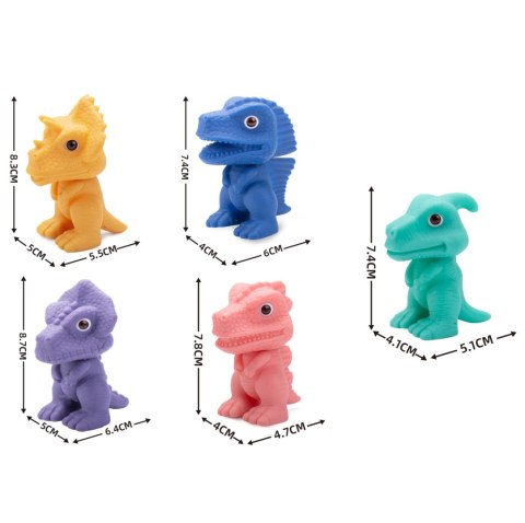 Elastyczna Kostka Sensoryczna od marki WOOPIE Dinozaury 6 el. Elastyczna Kostka Sensoryczna od marki WOOPIE Dinozaury 6 el.
