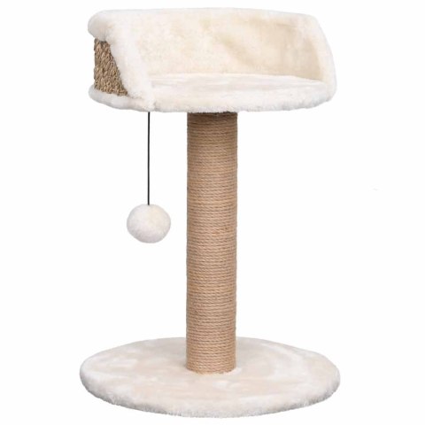 Drapak z Trawy Morskiej i Pluszu – 49 cm, Półka i Zabawka Drapak z Trawy Morskiej i Pluszu – 49 cm, Półka i Zabawka
