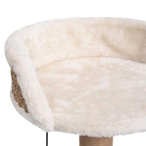 Drapak z Trawy Morskiej i Pluszu – 49 cm, Półka i Zabawka Drapak z Trawy Morskiej i Pluszu – 49 cm, Półka i Zabawka