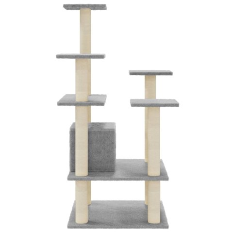 Wielopoziomowy drapak dla kota – domek, platformy, słupki sizalowe, 110 cm Wielopoziomowy drapak dla kota – domek, platformy, słupki sizalowe, 110 cm