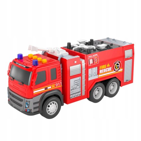 Straż Pożarna Wóz Strażacki Z Dźwiękiem I Światłem – Auto Dla Dzieci 32 Cm