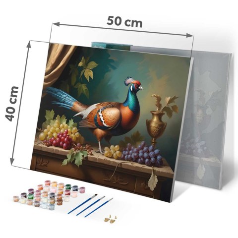 Obraz do Malowania po Numerach 40x50 cm - Bażant - Massido Obraz do Malowania po Numerach 40x50 cm - Bażant - Massido