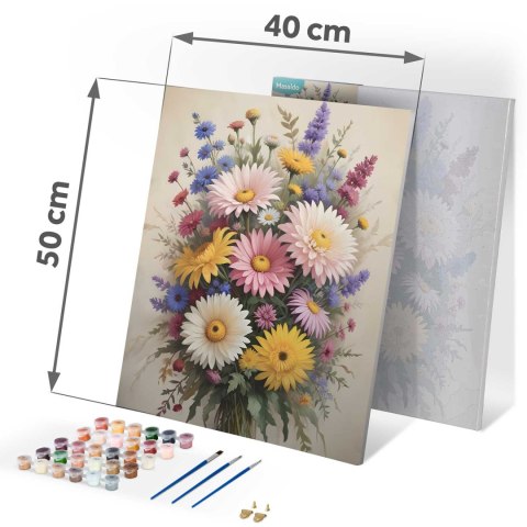 Obraz do Malowania po Numerach 40x50 cm - Kwiaty - Massido Obraz do Malowania po Numerach 40x50 cm - Kwiaty - Massido