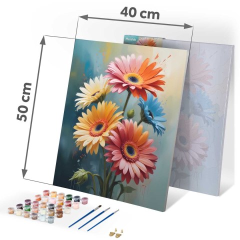 Obraz do Malowania po Numerach 40x50 cm - Kwiaty - Massido Obraz do Malowania po Numerach 40x50 cm - Kwiaty - Massido